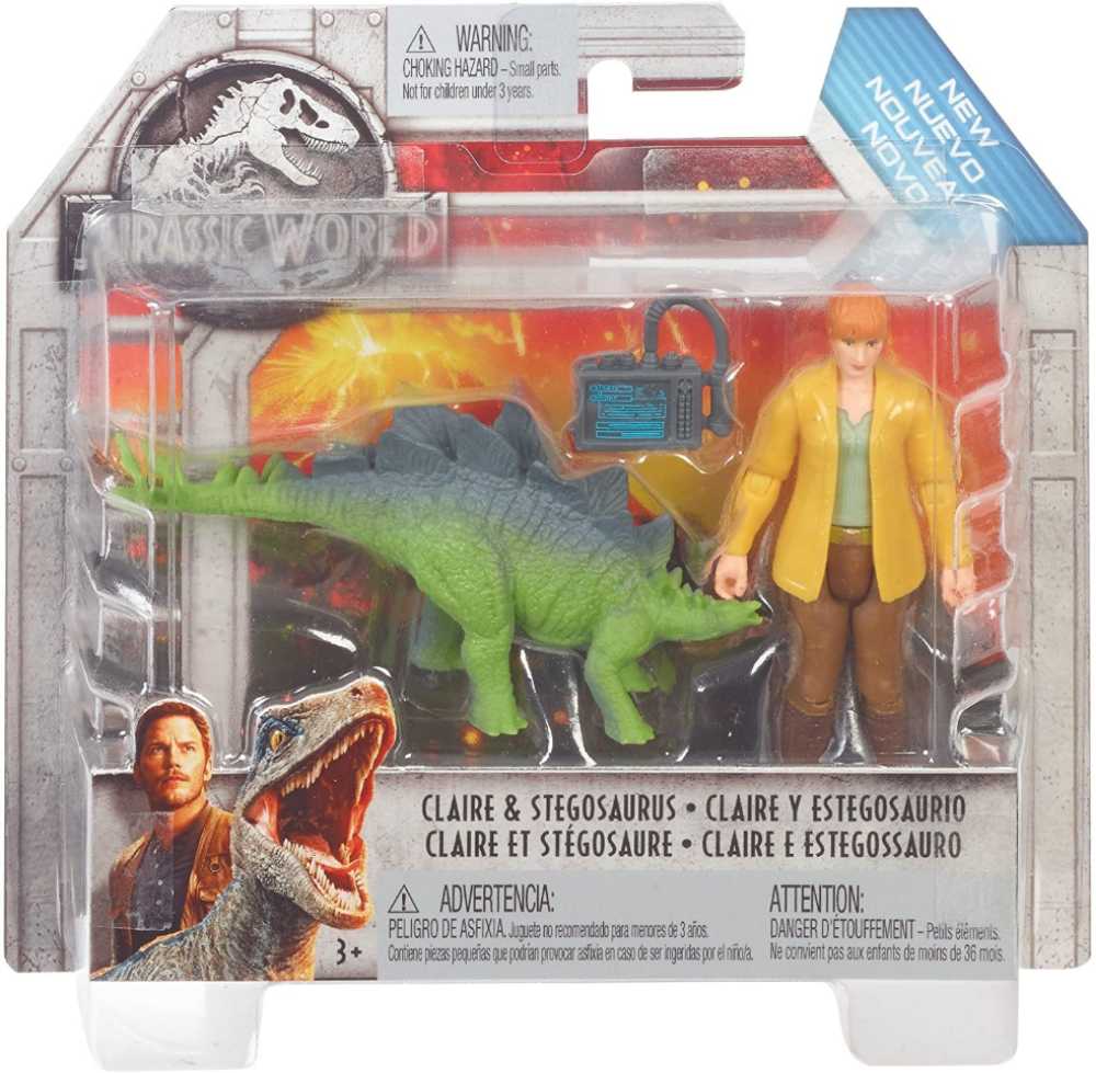 Claire & Stegosaurus - Mattel (JW Humanos) action figure collectible [Barcode 887961576535] - Main Image 2