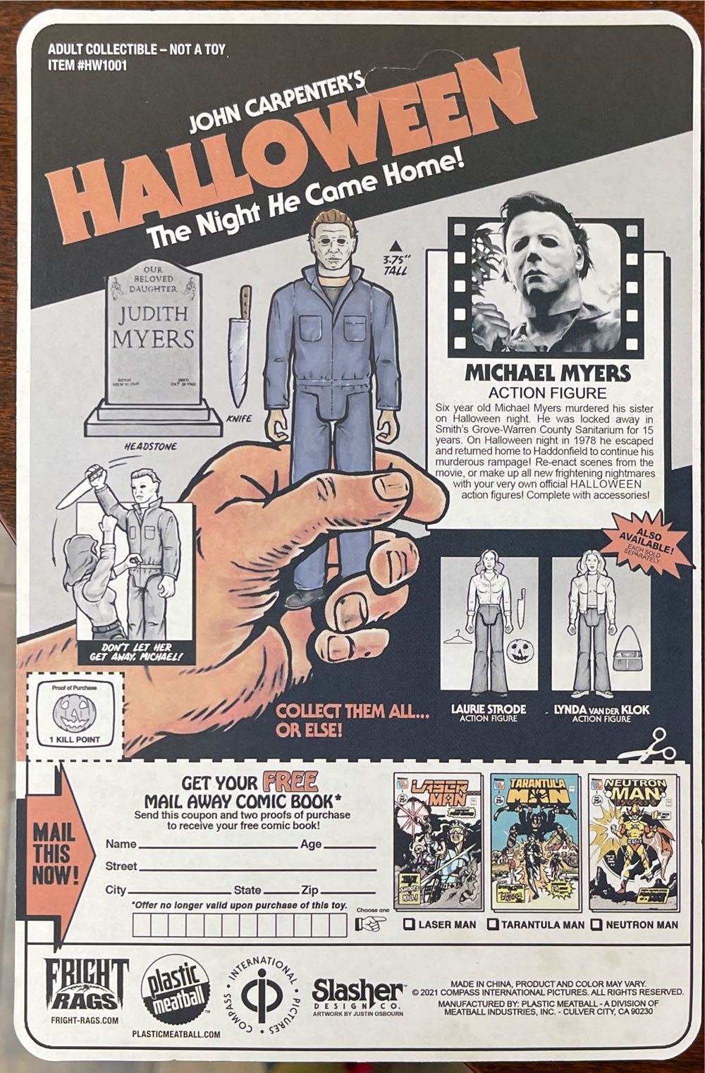 FRIGHT RAGS : Michael Myers - Fright Rags action figure collectible - Main Image 2