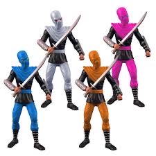 BST AXN Series The Foot Clan Exclusive 4 Pack - BST AXN / The Loyal Subjects (Teenage Mutant Ninja Turtles) action figure collectible [Barcode 850031460546] - Main Image 3