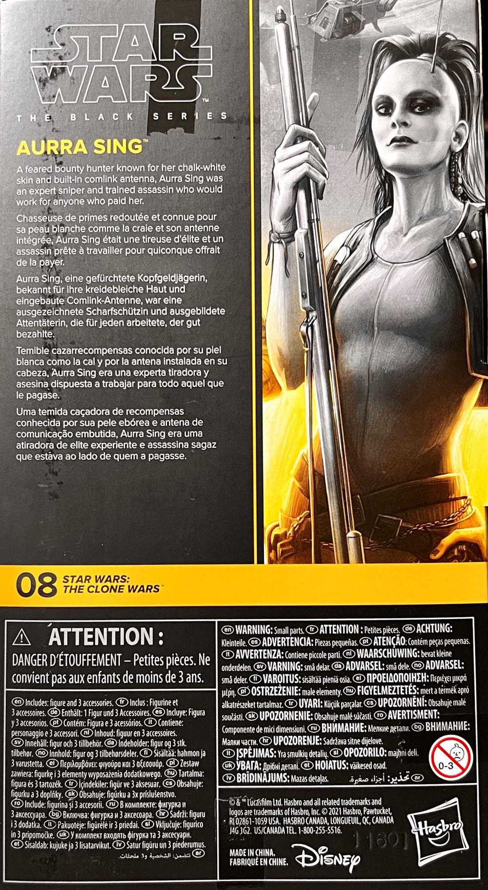 Aurra Sing - Hasbro (Star Wars Black Series) (Star Wars: The Clone Wars) action figure collectible [Barcode 5010993828029] - Main Image 2