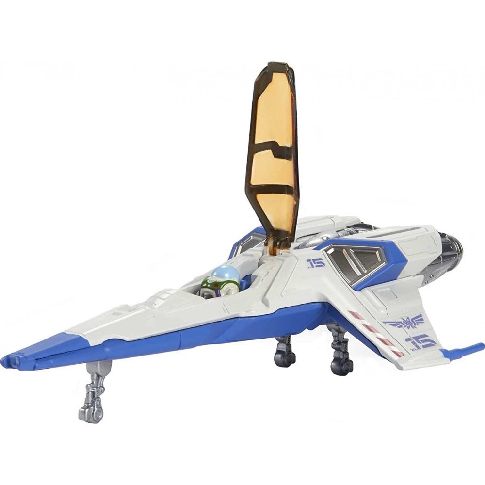XL-15 Spaceship & Buzz Lightyear Figure 6 Inch Long Vehicle & 1.25 Inch Figure - Mattel Inc. (Disney Pixar Lightyear) action figure collectible [Barcode 194735069538] - Main Image 2