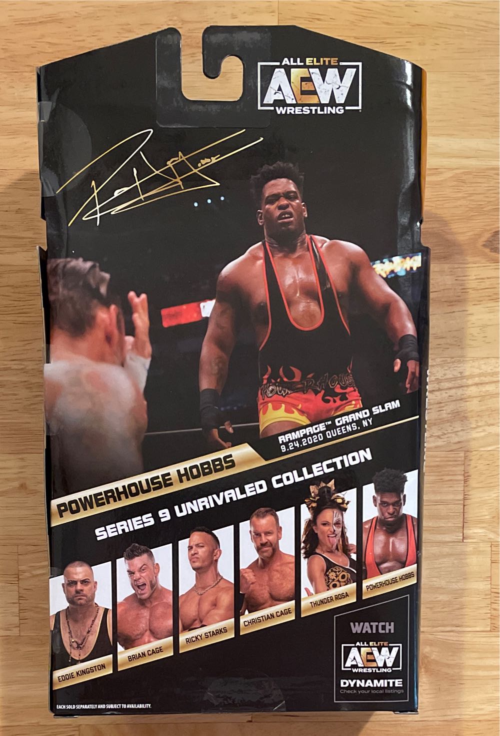 AEW - Powerhouse Hobbs - Unrivaled Collection - Series 9 - Jazwares (AEW Unrivaled Collection Series 9) action figure collectible [Barcode 191726430919] - Main Image 2