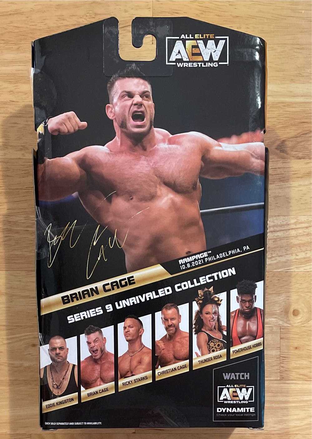 Brian Cage - Jazwares (AEW Unrivaled Collection Series 9) action figure collectible [Barcode 191726430872] - Main Image 2