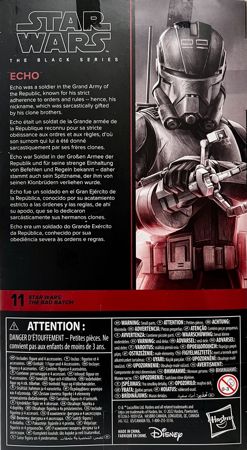 #11 Echo (Bad Batch) - Hasbro (Star Wars: The Bad Batch) action figure collectible [Barcode 5010993981120] - Main Image 2