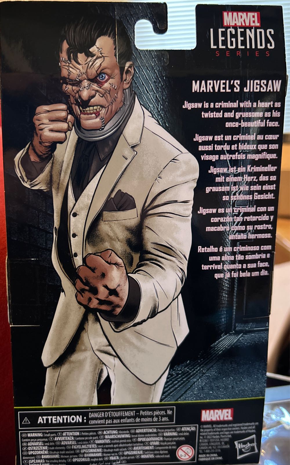 Jigsaw - Hasbro (Marvel Super Villians) action figure collectible [Barcode 5010993943708] - Main Image 3