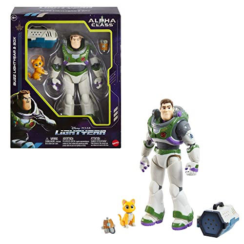 Lightyear 7” Alpha Class: BUZZ LIGHTYEAR & SOX - Mattel (Disney•Pixar) action figure collectible [Barcode 194735068999] - Main Image 1