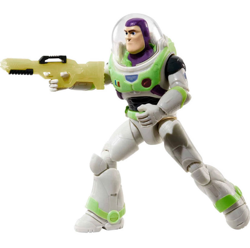 Lightyear 5” Glow: SPACE RANGER ALPHA BUZZ LIGHTYEAR with BB-93 Laser Rifle - Mattel (Disney•Pixar) action figure collectible [Barcode 194735068814] - Main Image 4