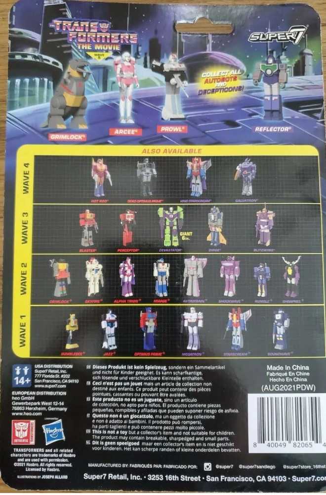 Optimus Prime (Fallen Leader) - Super7 (Transformers: Reaction) action figure collectible [Barcode 840049820654] - Main Image 2