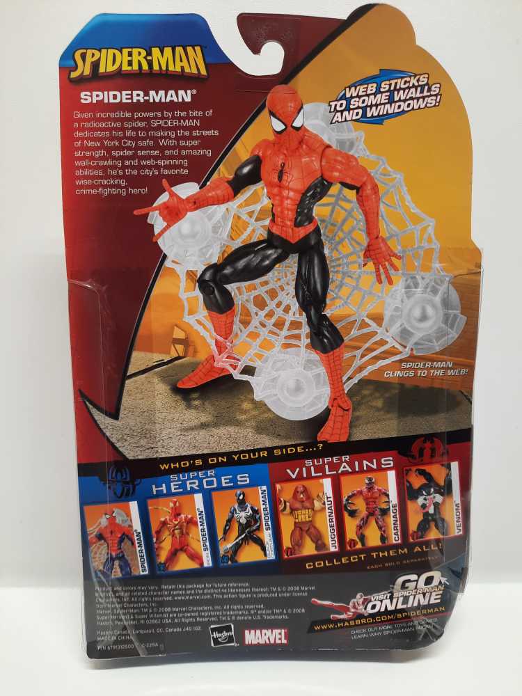 Spider-man (Classic)  (Marvel: Spider-man: 6”) action figure collectible [Barcode 653569337768] - Main Image 2