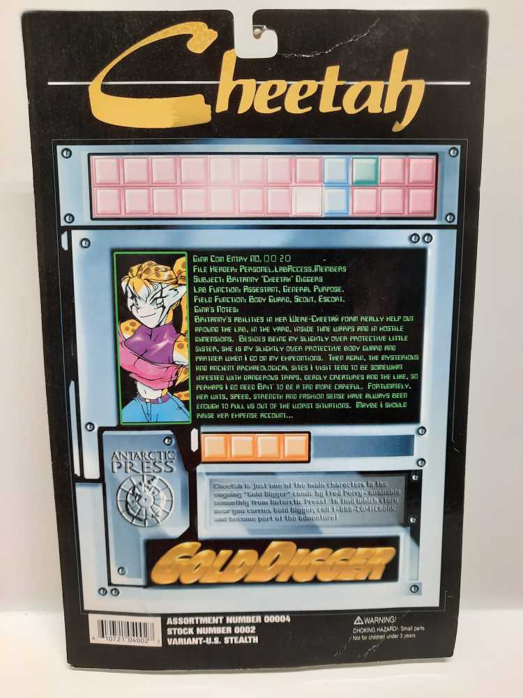 Stealth Cheetah (Variant)  (Antartic Press: Gold Digger: 6”) action figure collectible [Barcode 610721040027] - Main Image 2