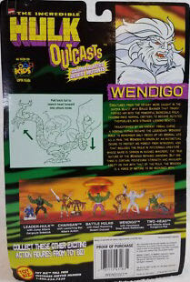 Wendigo - Toybiz (Hulk Outcast) action figure collectible [Barcode 035112431831] - Main Image 4