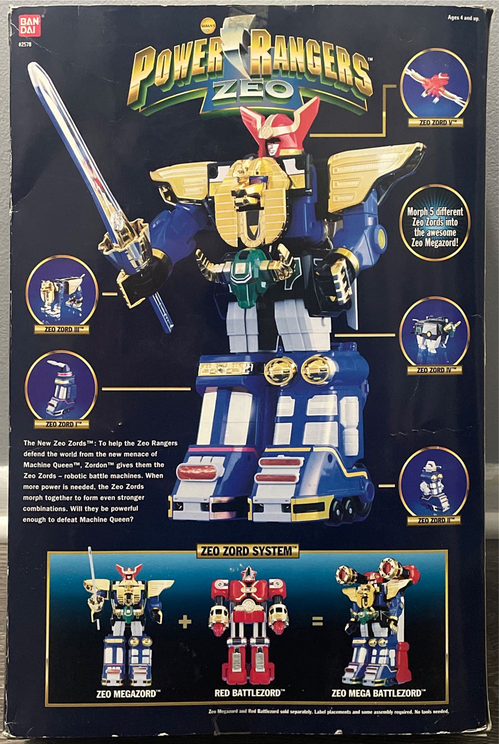 Power Rangers Deluxe Zeo Megazord 🛑 - Bandai action figure collectible [Barcode 045557025786] - Main Image 2