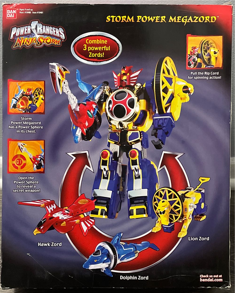 Power Rangers Ninja Storm Storm Power Megazord  (Bandai) action figure collectible [Barcode 045557104818] - Main Image 2