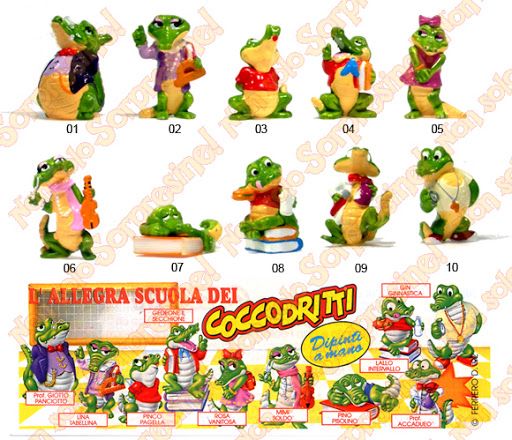 Kinder Coccodritti - completa  action figure collectible - Main Image 1