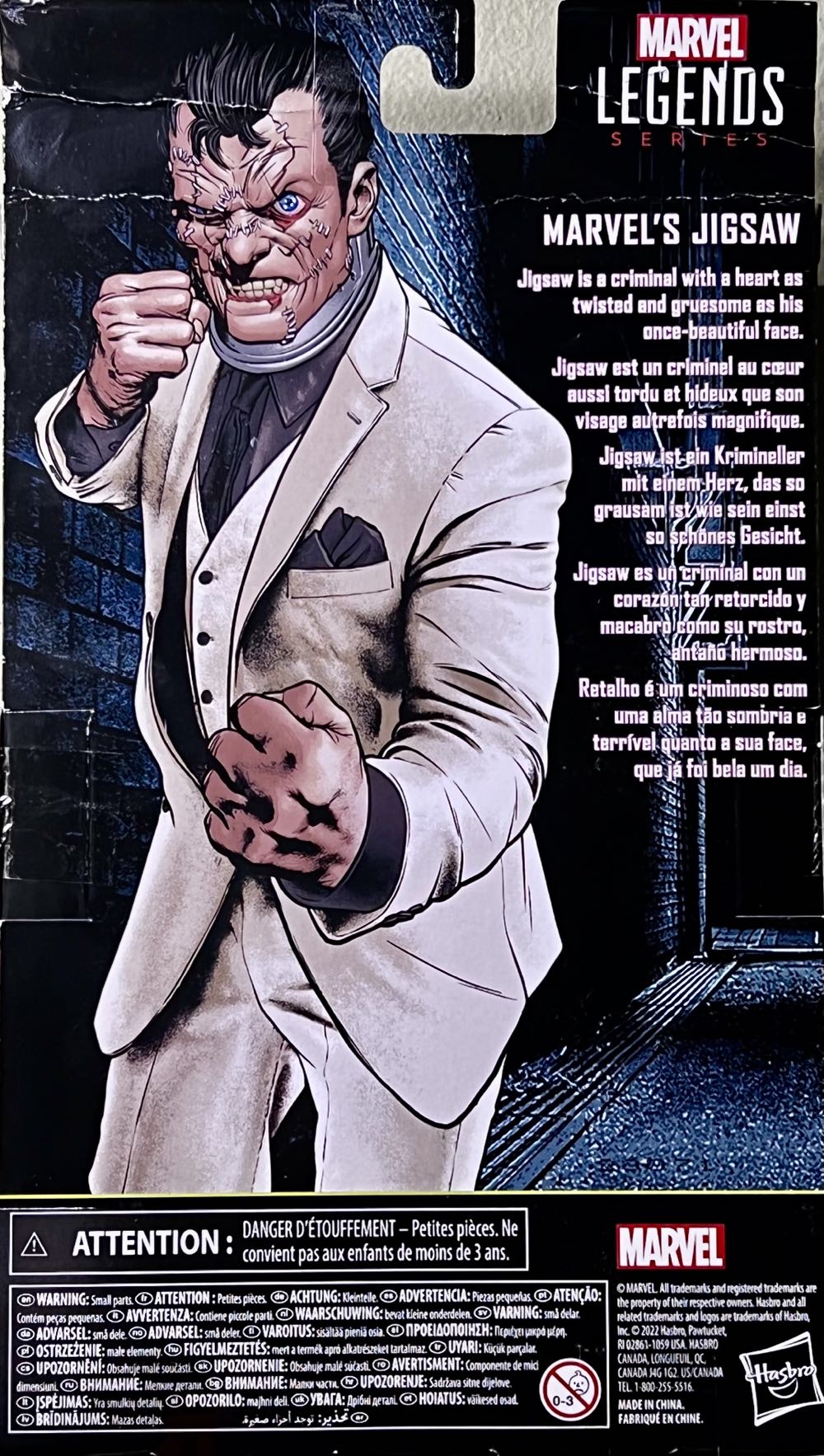 Jigsaw - Hasbro (Marvel Legends: Super Villains) action figure collectible [Barcode 5010993943708] - Main Image 2