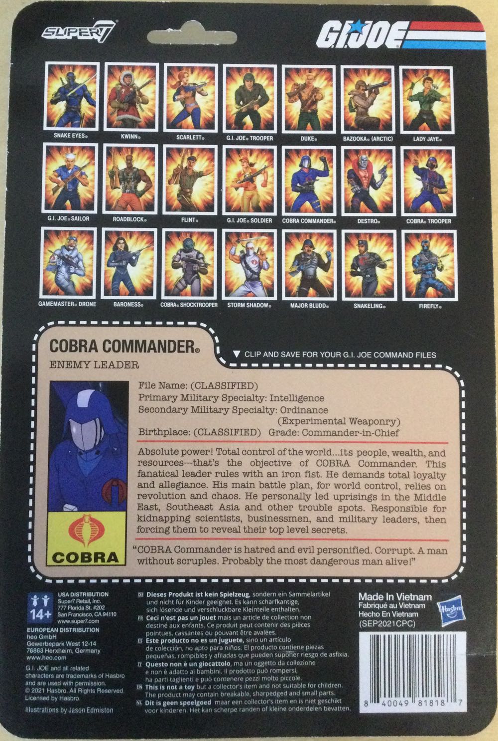 G.I. Joe (Super7) - Cobra Commander - Hasbro (G.I. Joe (Super7)) action figure collectible - Main Image 2