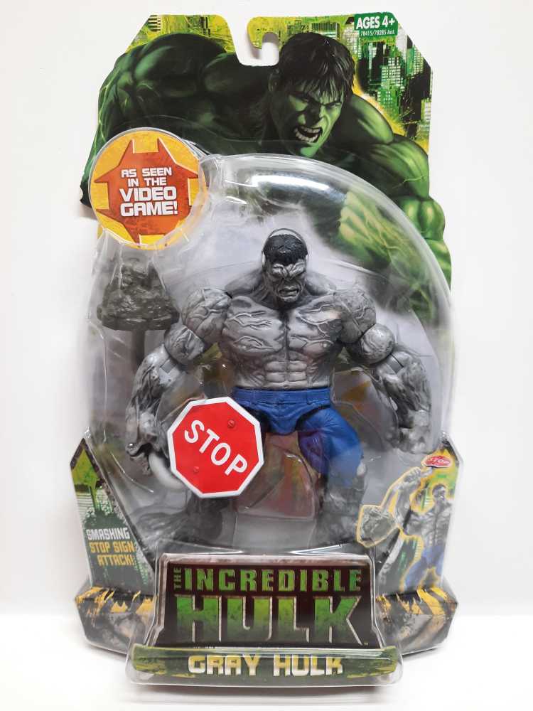 Toybiz The Incredible Hulk Movie Hulk (Gray)  (Marvel: Incredible Hulk: 6”) action figure collectible [Barcode 653569329534] - Main Image 1