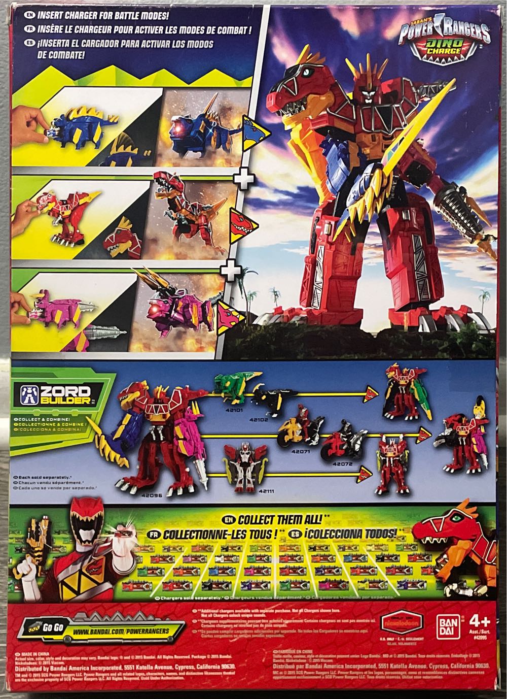 Power Rangers Dino Charge, Dino Charge Megazord - Bandai action figure collectible [Barcode 045557420963] - Main Image 2