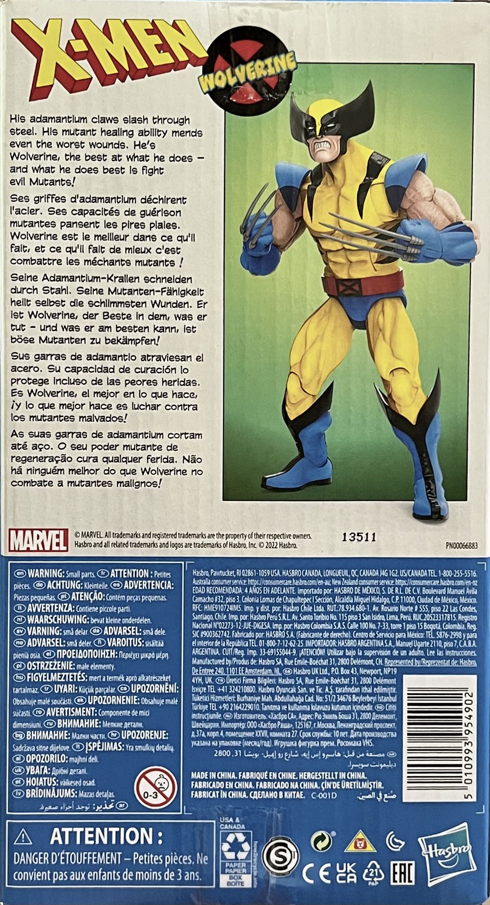 Wolverine (X-Men The Animated Series) - Hasbro (Marvel Legends) action figure collectible [Barcode 5010993954902] - Main Image 2