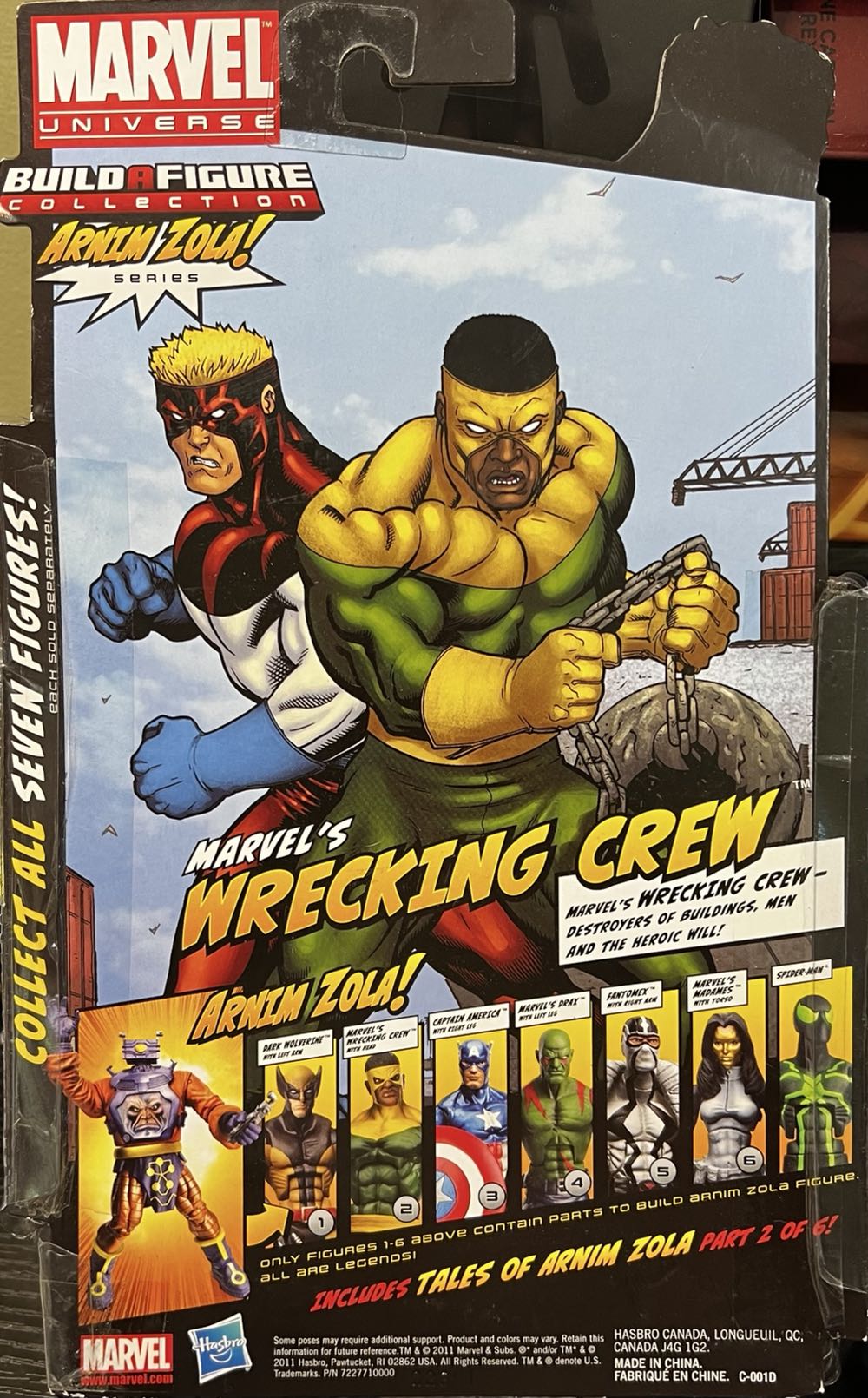 Marvel Legends Arnim Zola BAF Thunderball (Marvel’s Wrecking Crew)  - Hasbro (Marvel Universe Marvel Legends Build-A-Figure) action figure collectible [Barcode 653569704676] - Main Image 2