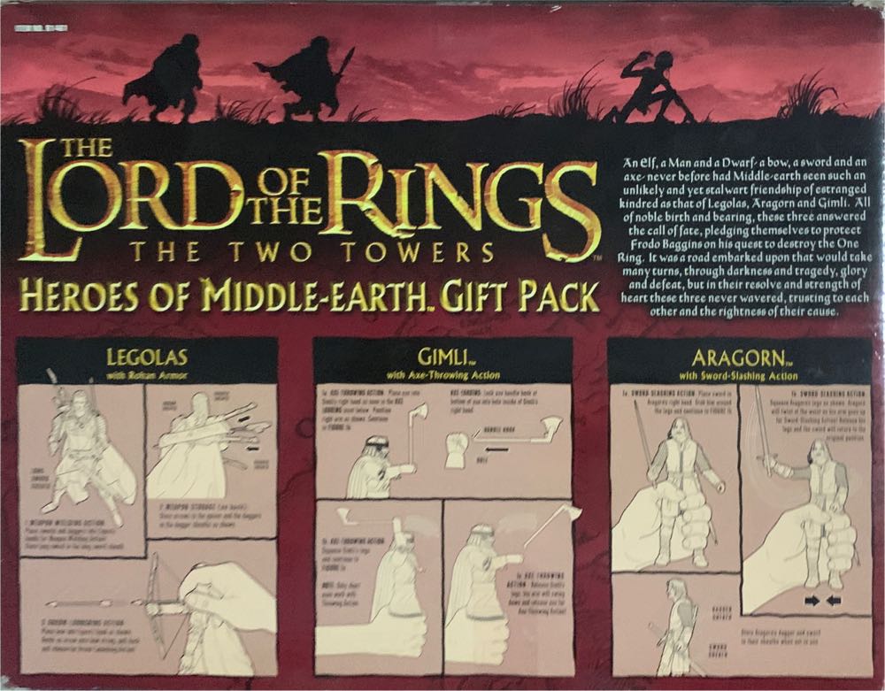 Lord Of The Rings Heroes Of Middle Earth Gift Pack - Toy Biz (Lord Of The Rings) action figure collectible [Barcode 035112814610] - Main Image 2