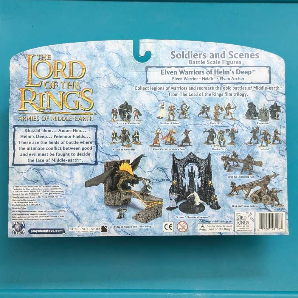 Lotr Aome Elven Warriors Of Helm’s Deep 3 Soilders Set  action figure collectible [Barcode 687203481074] - Main Image 2