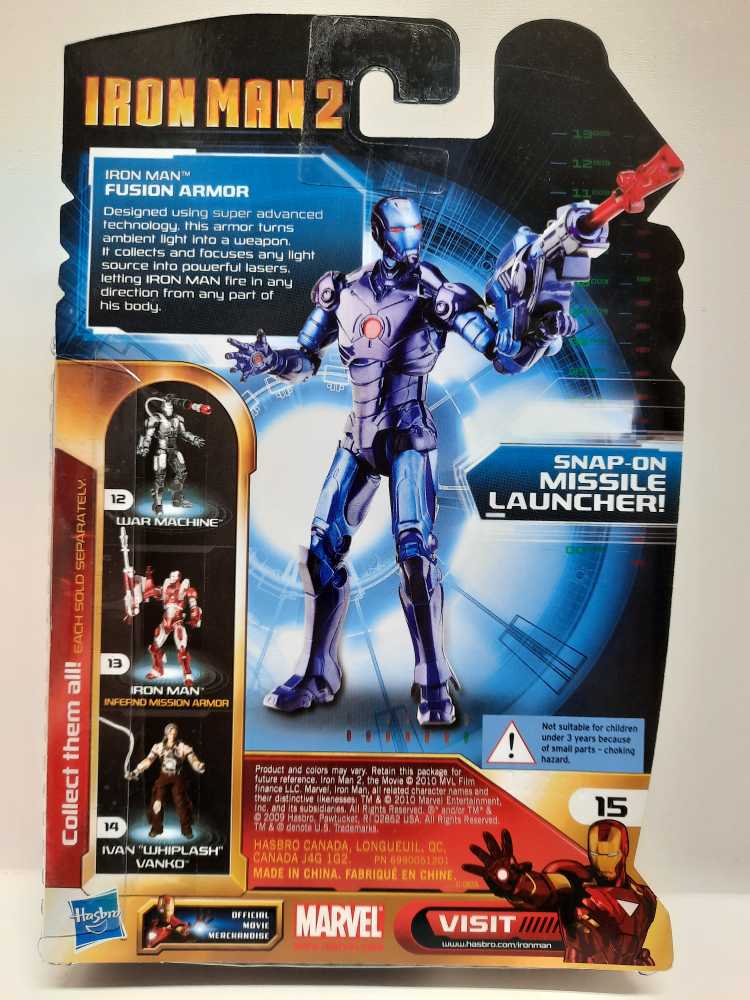 Iron Man: Fusion Armor - Hasbro (Iron Man 2) action figure collectible [Barcode 653569504542] - Main Image 2