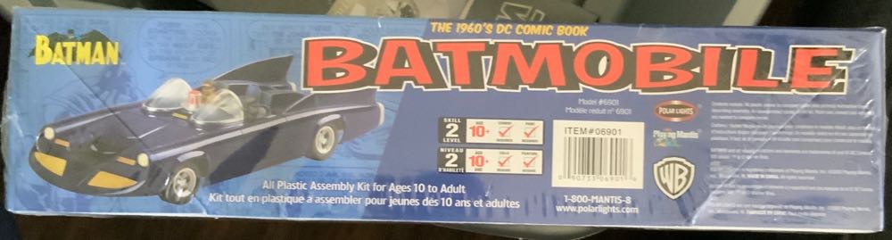 New Sealed Polar Lights ’s Dc Comic Book Batman Batmobile Dc Batmobile 1:25 Batmobile Plastic Model 6901  action figure collectible [Barcode 090733069016] - Main Image 2