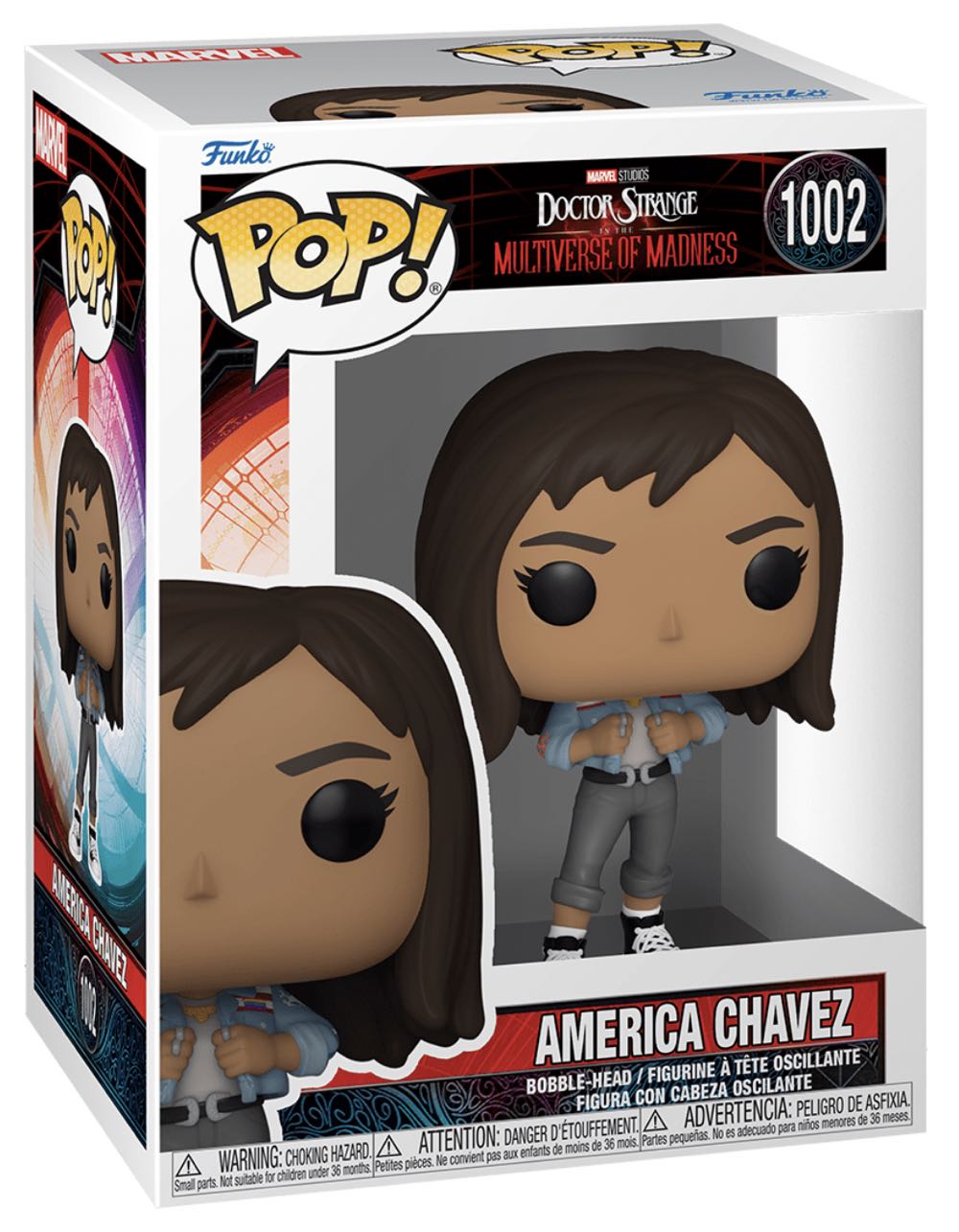 Marvel- America Chavez Funko 1002 - Funko (Doctor Strange In The Multiverse Of Madness) action figure collectible [Barcode 889698609203] - Main Image 2