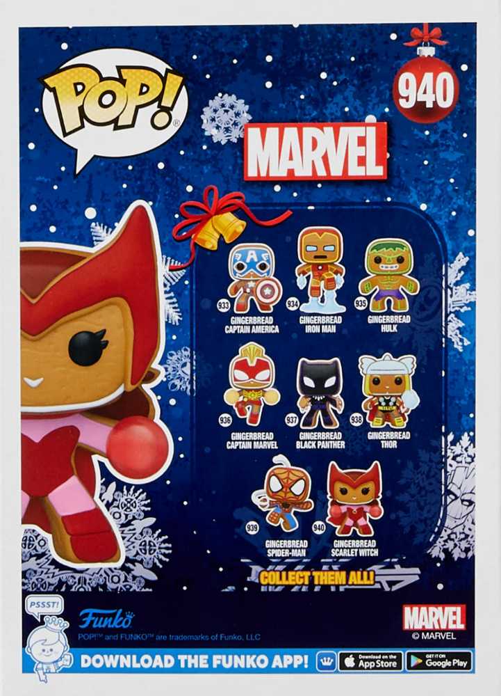 Marvel: Funko Pop! Marvel - Gingerbread Scarlet Witch #940 - Funko Pop! MARVEL (MARVEL) action figure collectible [Barcode 889698571296] - Main Image 4