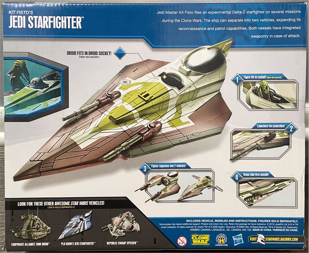 Jedi Starfighter - Hasbro action figure collectible [Barcode 653569502708] - Main Image 2