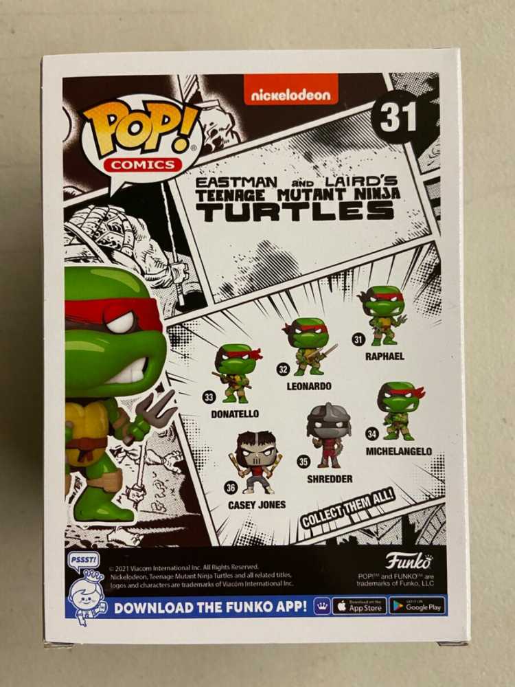 Teenage Mutant Ninja Turtles: “Raphael” Previews Exclusive 31 - Funko Pop! Comics (Eastman and Laird’s Teenage Mutant Ninja Turtles) action figure collectible [Barcode 889698606493] - Main Image 4