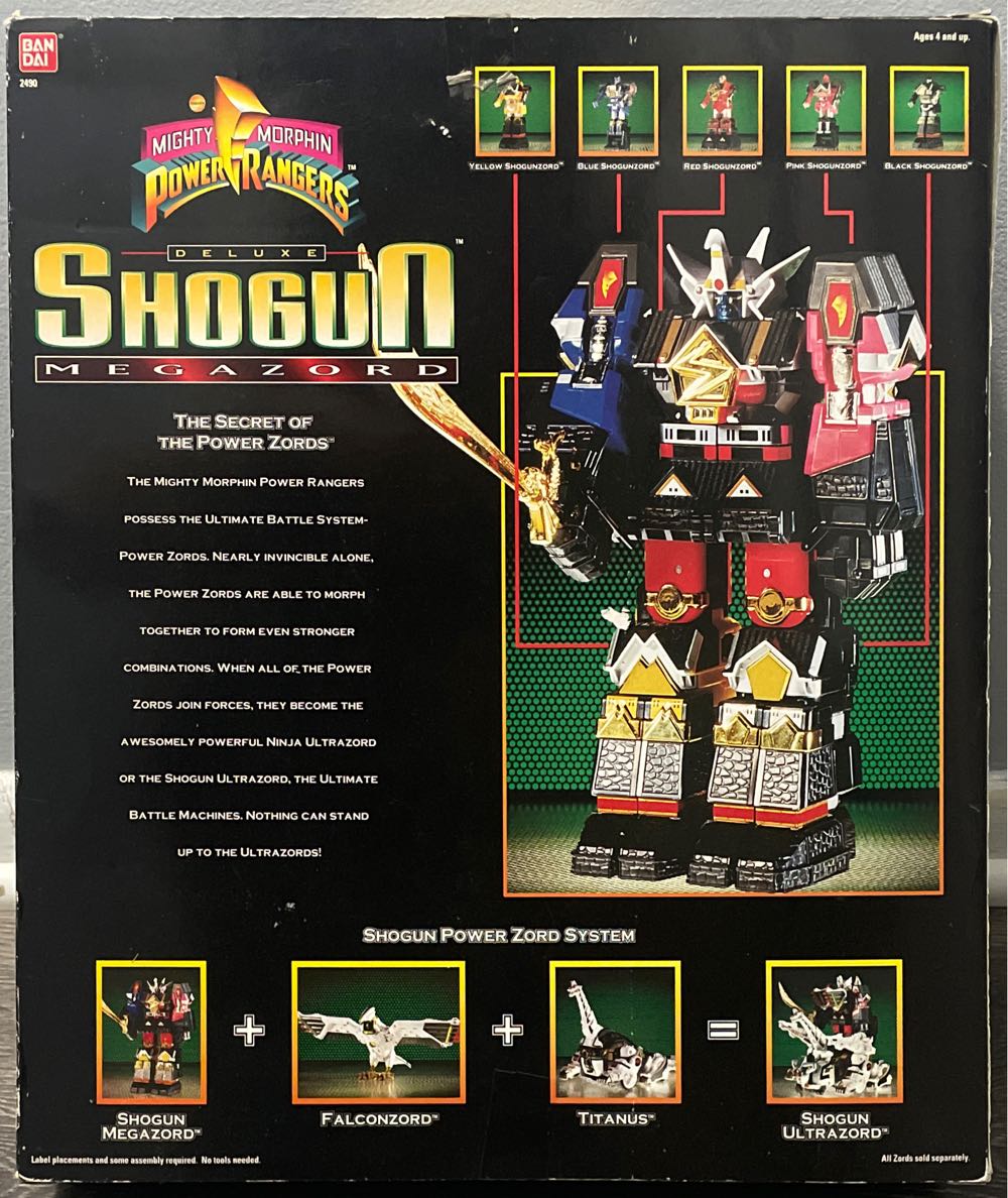 Power Ranger Shogun Megazord (Deluxe) - Bandai (Mighty Morphin Power Rangers) action figure collectible [Barcode 045557024901] - Main Image 2