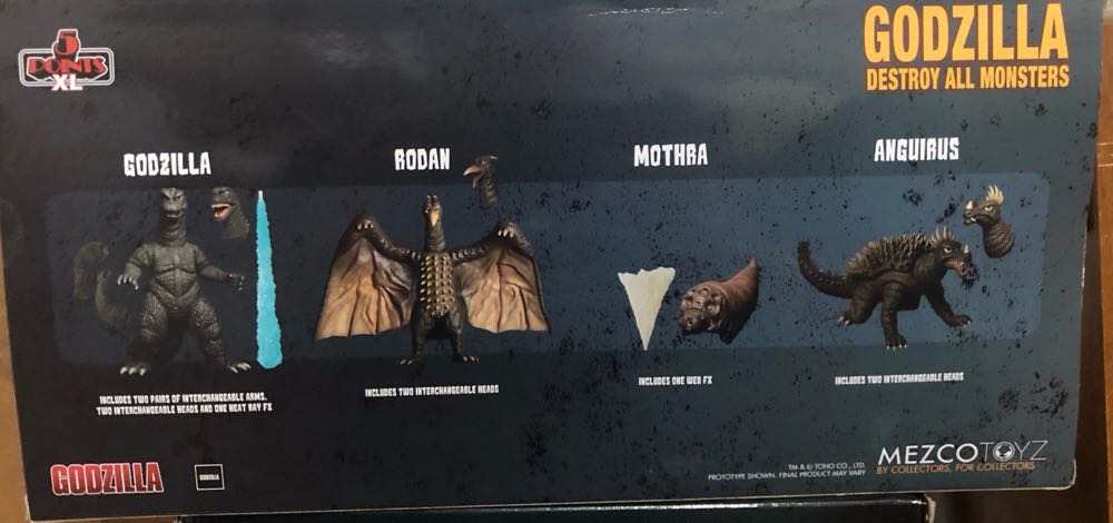 Godzilla: Destroy All Monsters Round 1 Boxed Set - Mezco Toyz (Godzilla) action figure collectible [Barcode 696198180701] - Main Image 3
