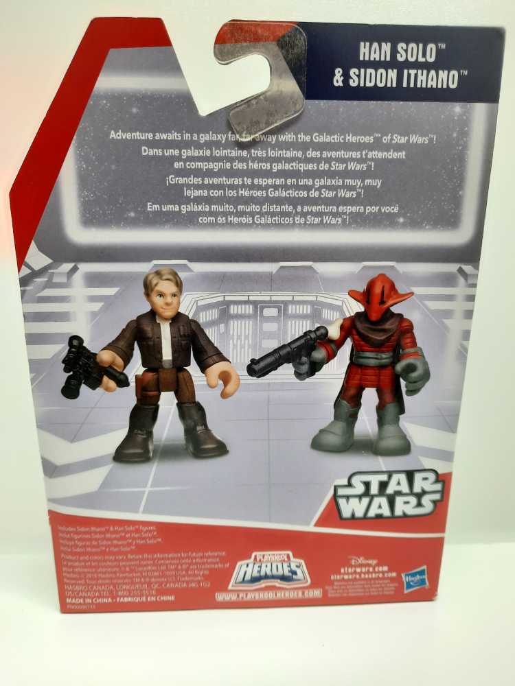 Han Solo & Sidon Ithano  (Star Wars: Galactic Heroes: 2”) action figure collectible [Barcode 630509385782] - Main Image 2