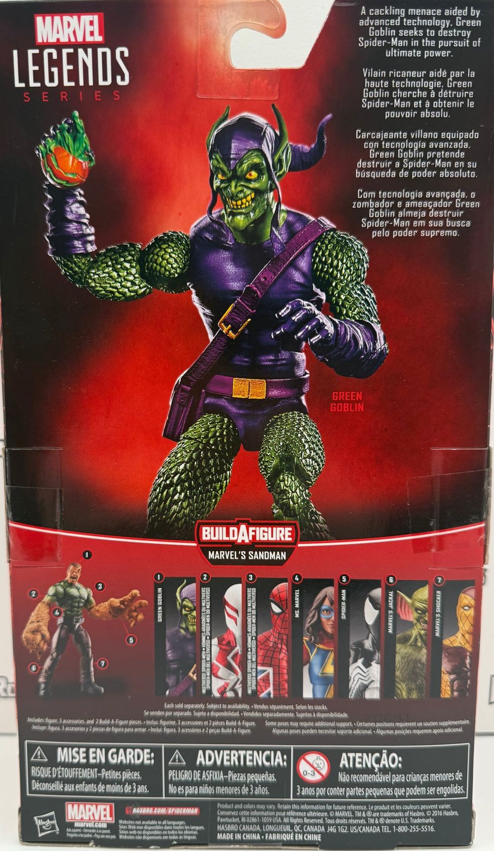 Green Goblin - Hasbro (Marvel Legends Sandman BAF Series) action figure collectible - Main Image 4