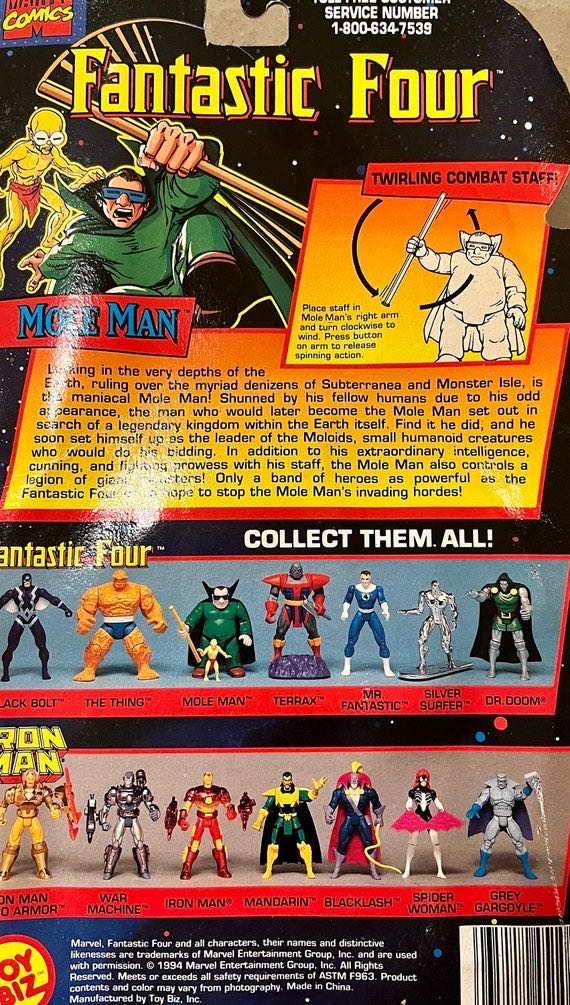 Fantastic four mole man - Toybiz (Fantastic Four) action figure collectible - Main Image 4