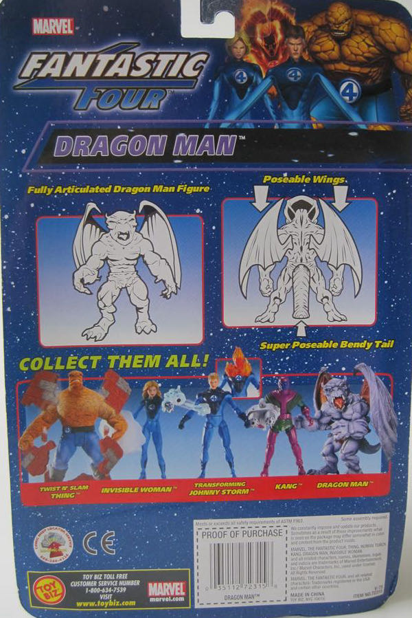 Dragon Man - Toy Biz (Fantastic Four Classics) action figure collectible - Main Image 4