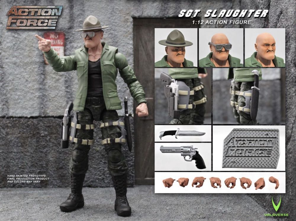 Action Force: Sgt.Slaughter - Valaverse (Action Force) action figure collectible [Barcode 618952266896] - Main Image 3