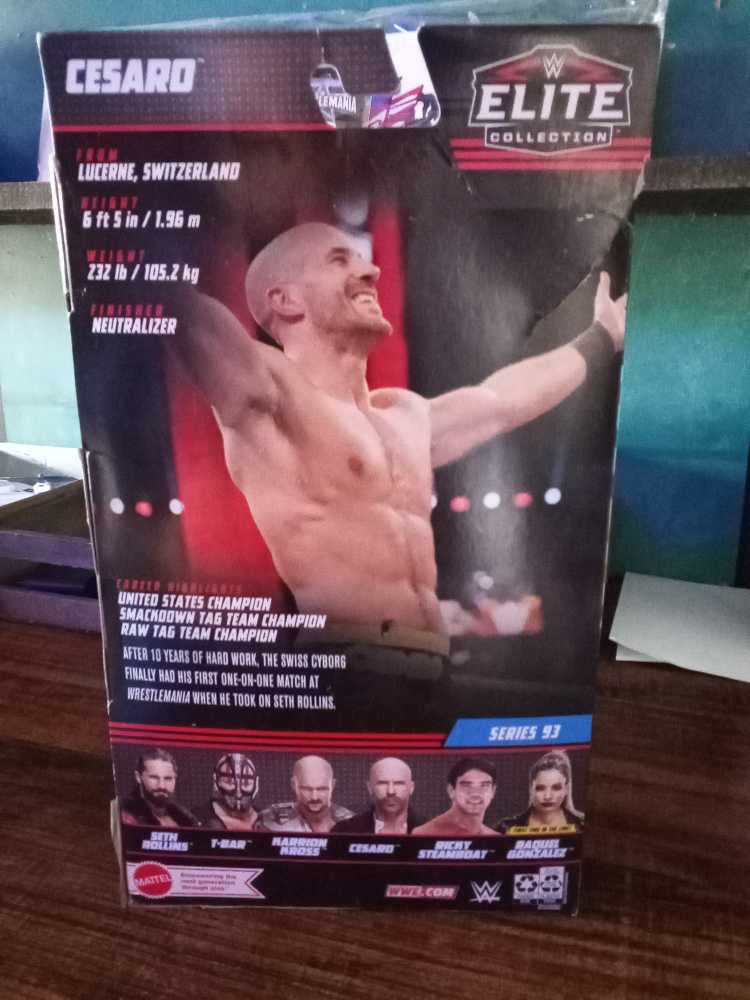 Cesaro  - Mattel Wwe (Elite Series #93) action figure collectible [Barcode 194735021635] - Main Image 3