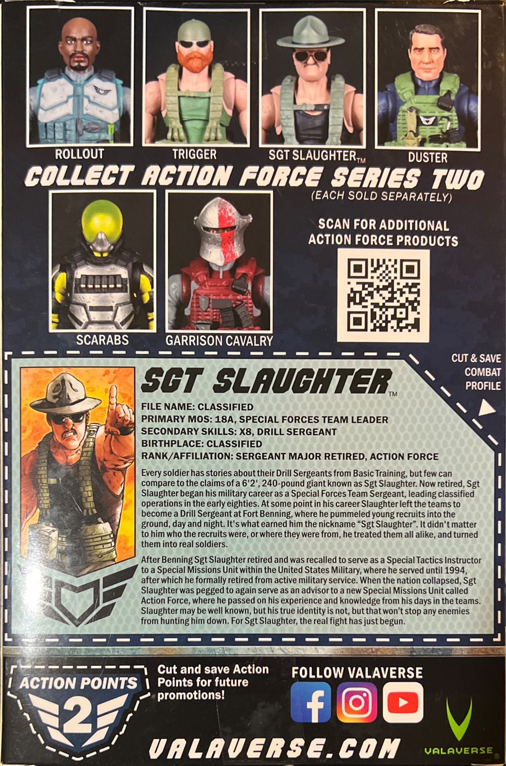 Sgt. Slammer - Valaverse (Action Force Figure) action figure collectible [Barcode 618952266902] - Main Image 2