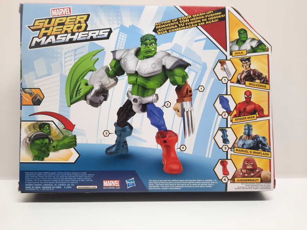 Hulk  (Super Hero Mashers: Marvel: 6”) action figure collectible [Barcode 630509273553] - Main Image 2