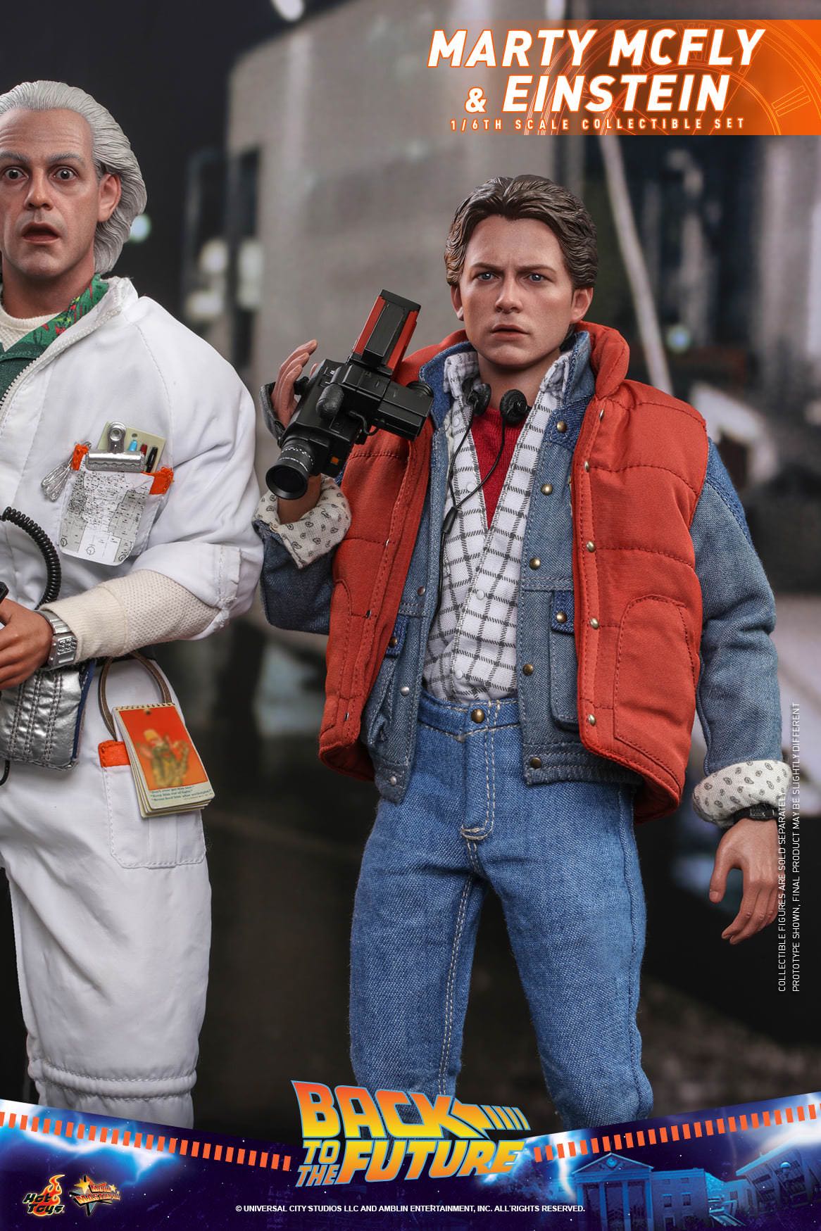 Marty Mcfly And Einstein - Hot Toys (Back To The Future) action figure collectible [Barcode 4895228605207] - Main Image 6