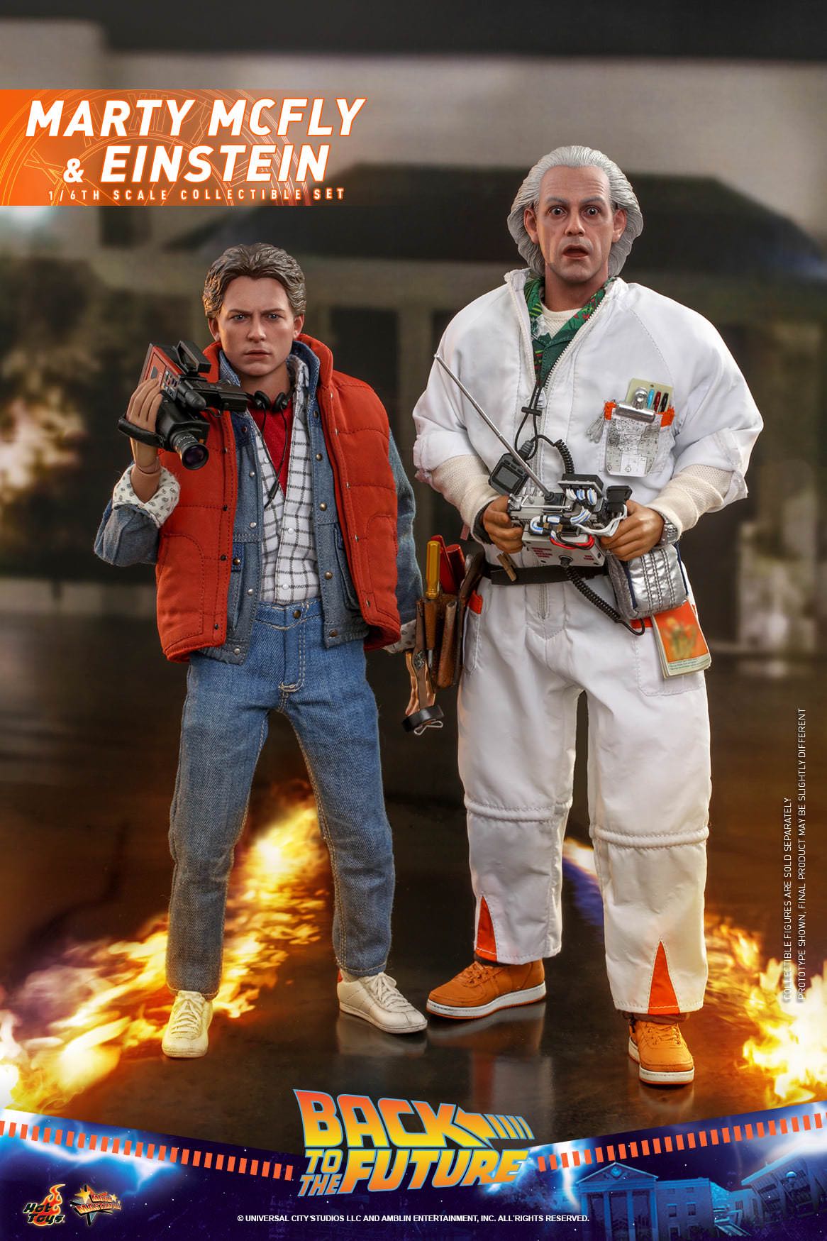 Marty Mcfly And Einstein - Hot Toys (Back To The Future) action figure collectible [Barcode 4895228605207] - Main Image 7