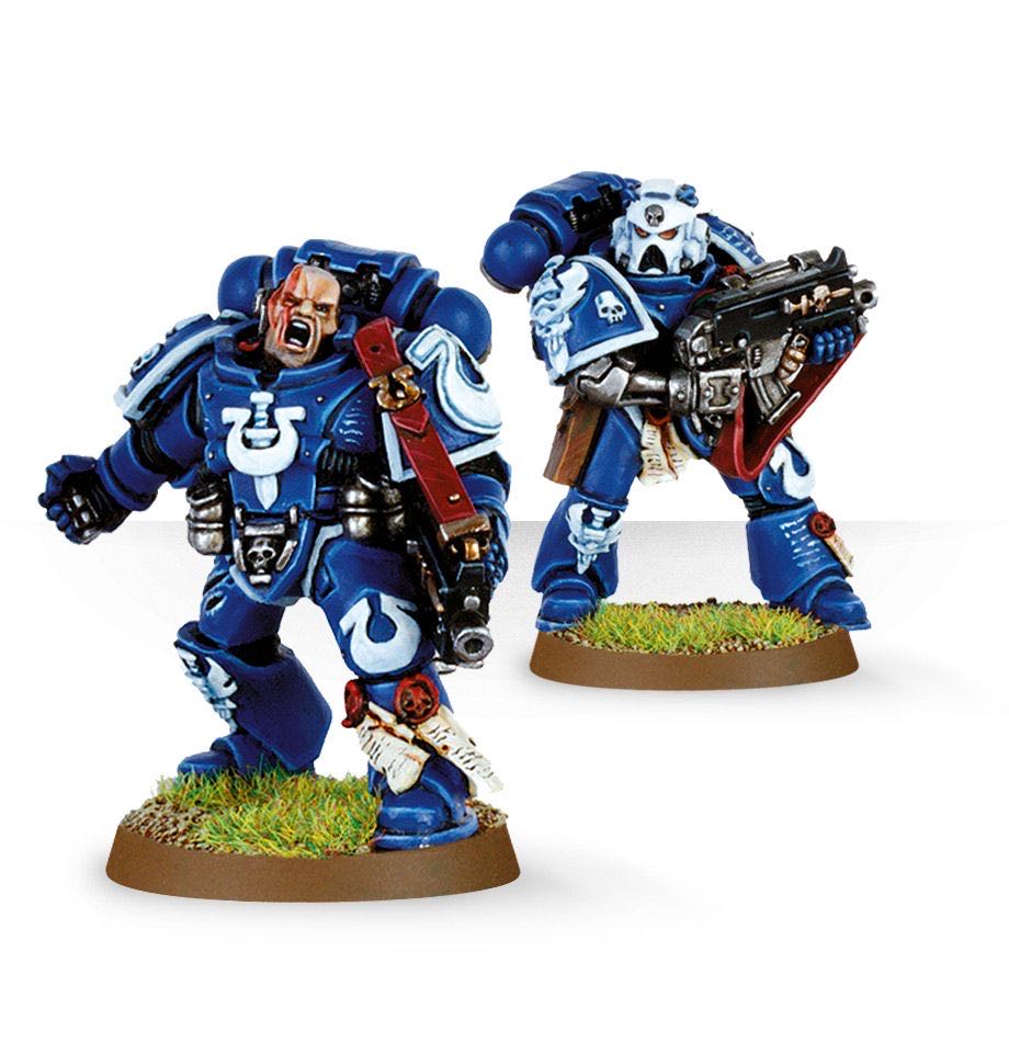 Ultramarines Tyrannic War Veterans - Games Workshops (Warhammer 40.000 Space Marine) action figure collectible - Main Image 3