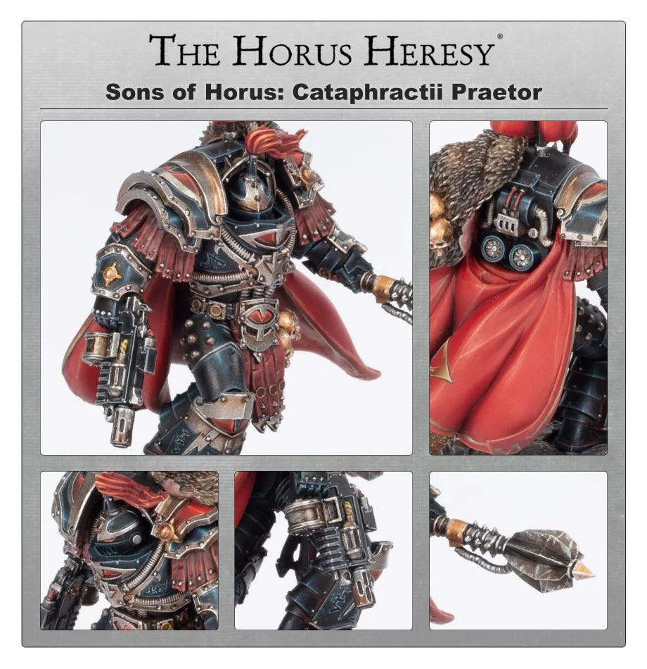 Sons of Horus Legion Cataphractii Praetor - Forge World (The Horus Heresy) action figure collectible - Main Image 2