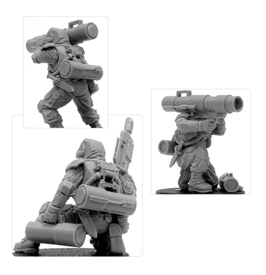 Elysian Missile Squad - Forge World (Warhammer 40.000 Astra Militarum) action figure collectible - Main Image 3