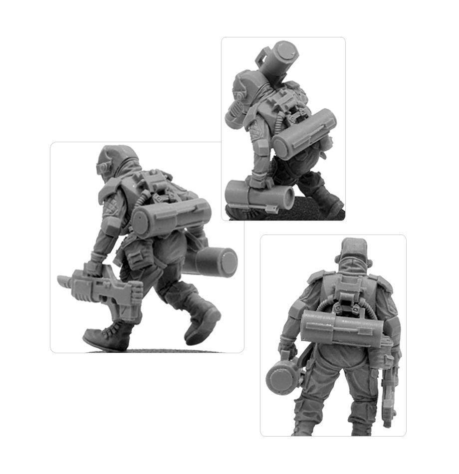 Elysian Missile Squad - Forge World (Warhammer 40.000 Astra Militarum) action figure collectible - Main Image 4