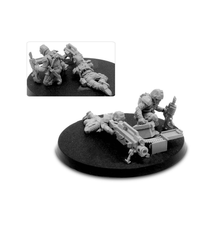 Elysian Heavy Bolter Squad - Forge World (Warhammer 40.000 Astra Militarum) action figure collectible - Main Image 3
