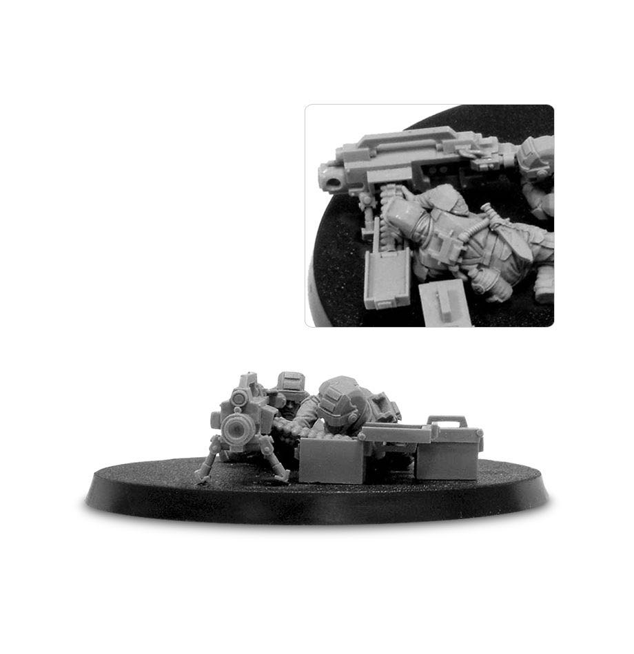 Elysian Heavy Bolter Squad - Forge World (Warhammer 40.000 Astra Militarum) action figure collectible - Main Image 4